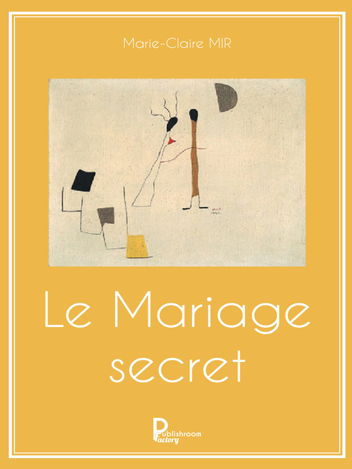 Cover image for Le Mariage secret